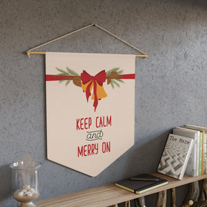 Holiday Pennant - Christmas Bow