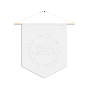 Holiday Pennant - Colorful Wreath