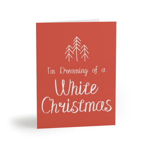 Holiday Greeting Cards - Dreaming of a White Christmas