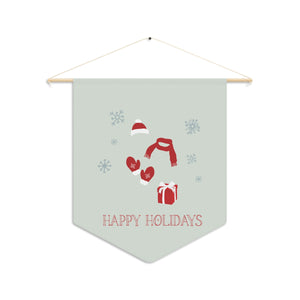 Pennant - Red Happy Holidays