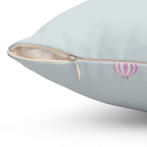 Polyester Square Holiday Pillowcase - Ornaments