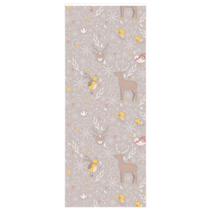 Full Bloom - Beige Holiday Wrapping Paper - Holiday Animals - 24x60