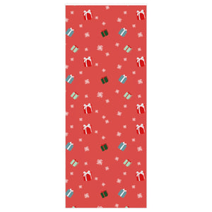 Full Bloom - Holiday Wrapping Paper - Presents & Snowflakes - 24x60