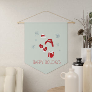 Pennant - Red Happy Holidays