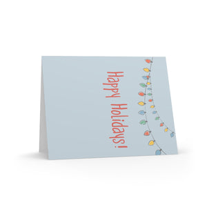 Holiday Greeting Cards - Happy Holidays Christmas Lights