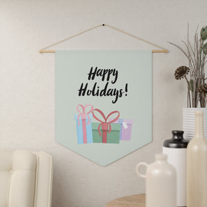 Holiday Pennant - Happy Holidays & Presents