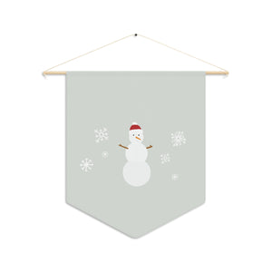 Holiday Pennant - Snowman & Snowflakes