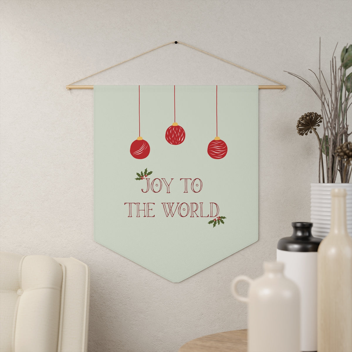 Holiday Pennant - Joy to the World