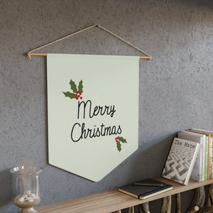 Holiday Pennant - Holly Merry Christmas