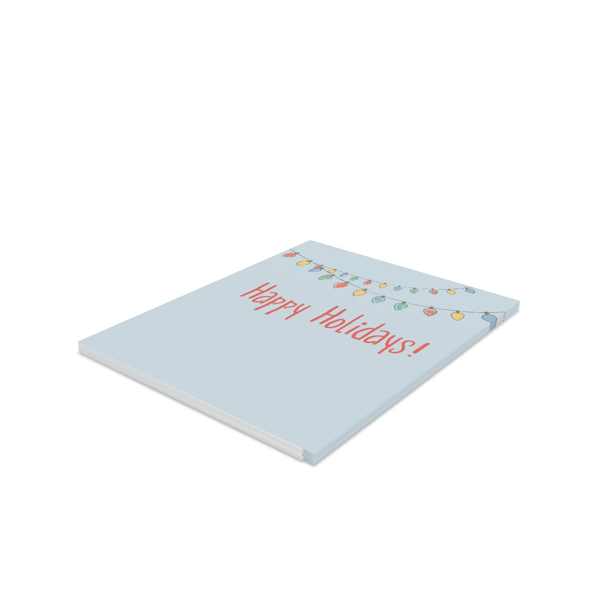 Holiday Greeting Cards - Happy Holidays Christmas Lights