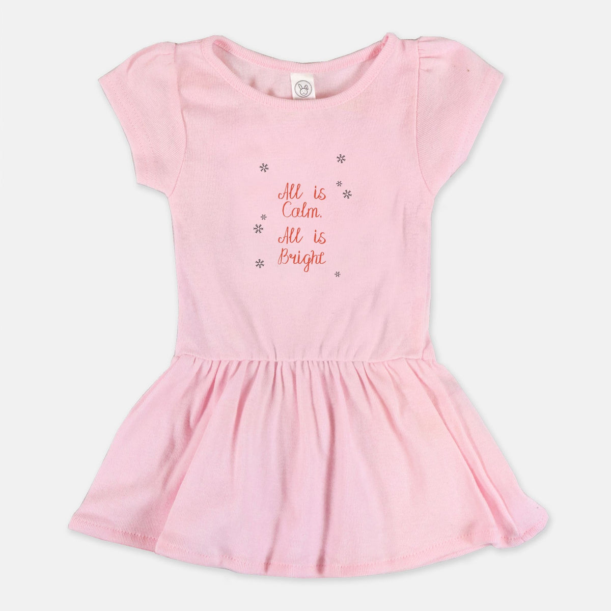 Ballerina Toddler Rib Dress - All is Calm, All is Bright