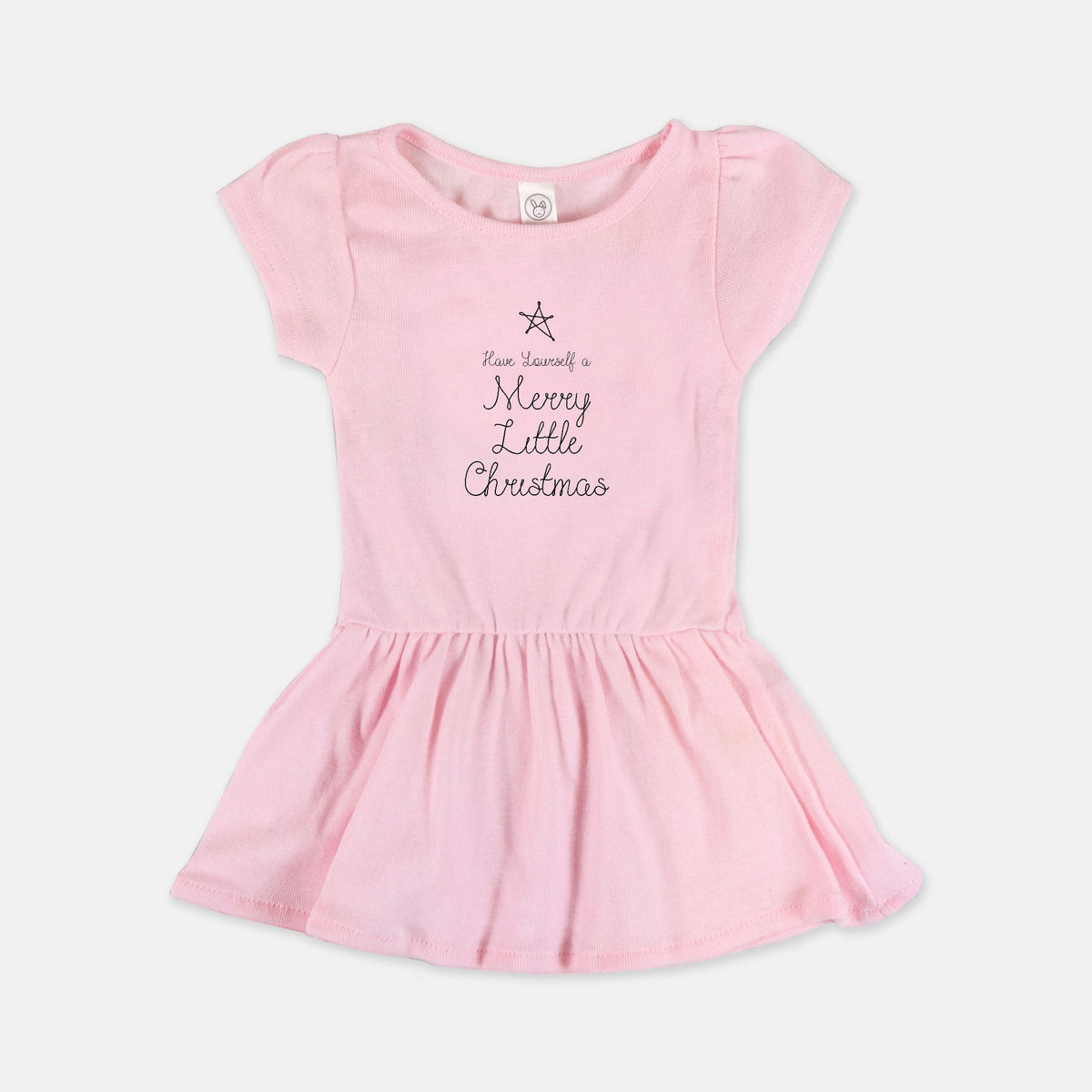 Ballerina Baby Rib Dress - Merry Little Christmas