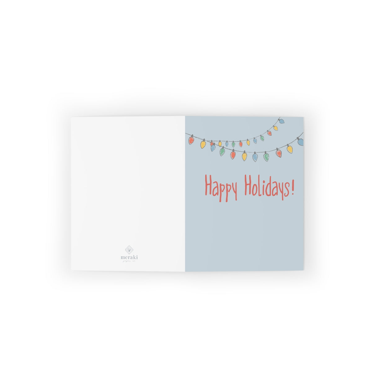 Holiday Greeting Cards - Happy Holidays Christmas Lights