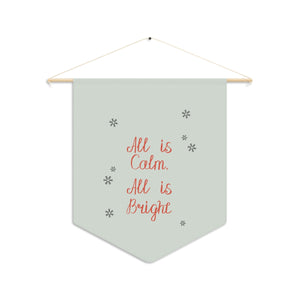 Holiday Pennant - All is Bright
