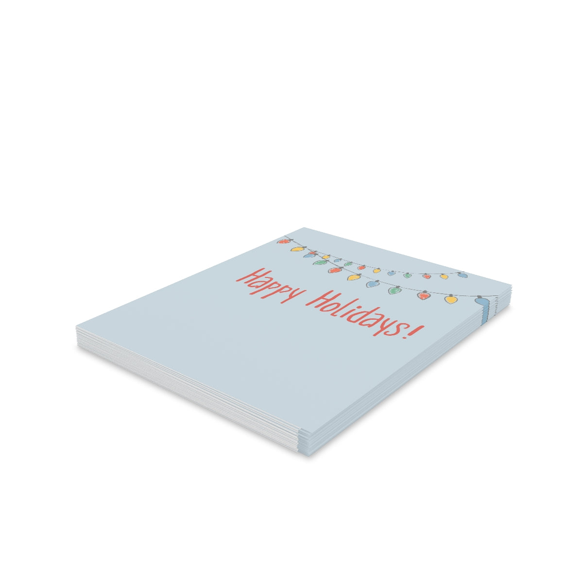 Holiday Greeting Cards - Happy Holidays Christmas Lights