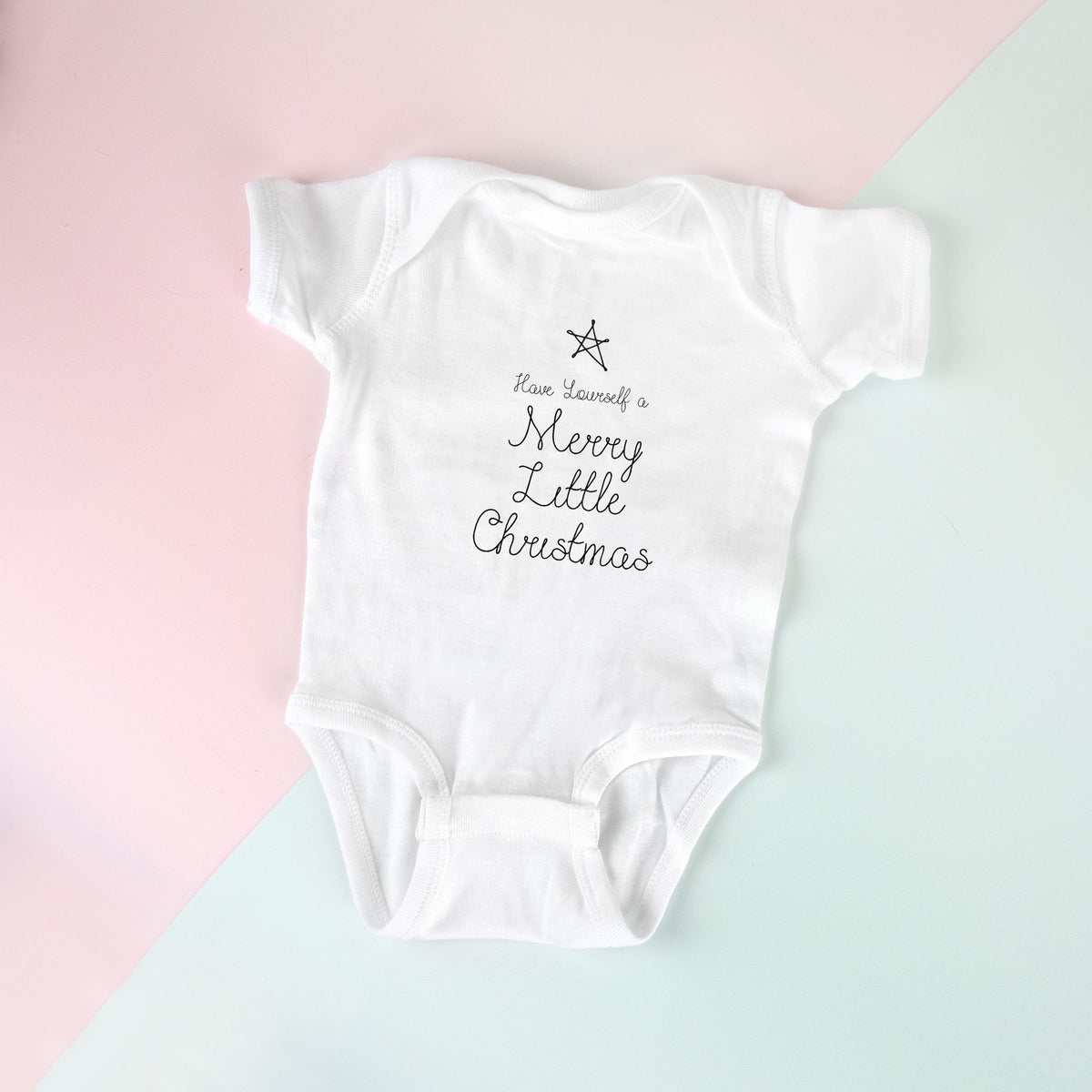 White Baby One-Piece - Merry Little Christmas