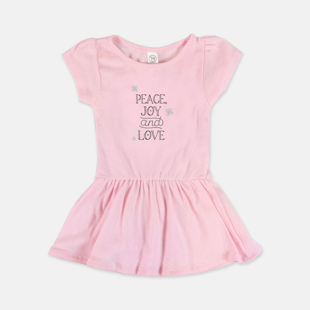 Ballerina Baby Rib Dress - Peace, Joy &amp; Love