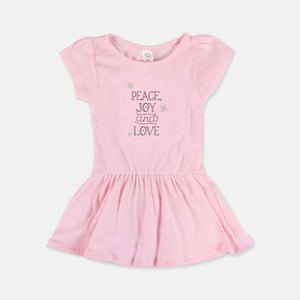 Ballerina Baby Rib Dress - Peace, Joy & Love