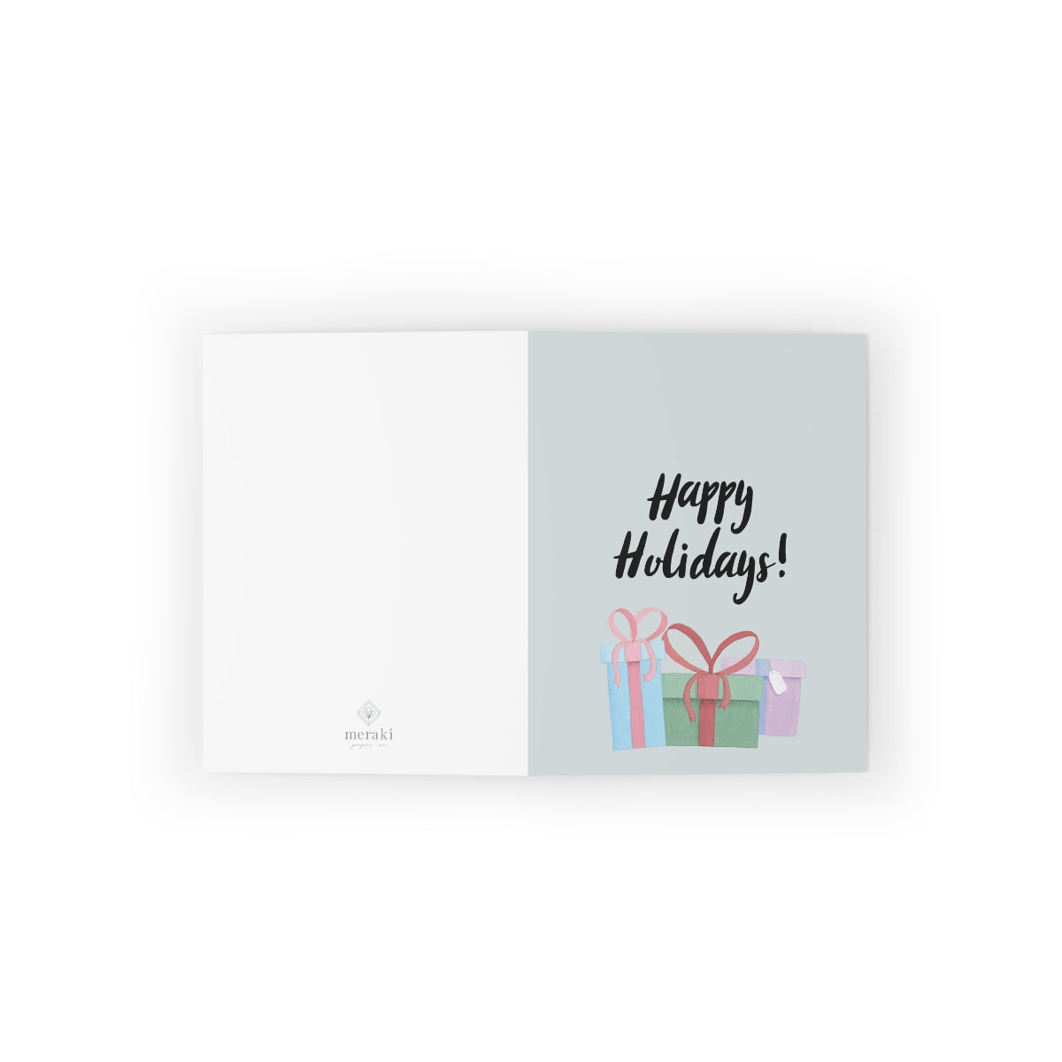 Holiday Greeting Cards - Happy Holidays & Presents