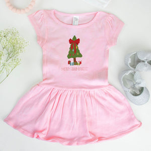 Ballerina Baby Rib Dress - Merry & Bright