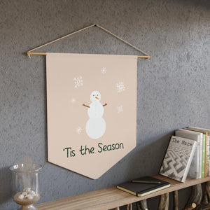 Holiday Pennant - Tis the Season Snowman