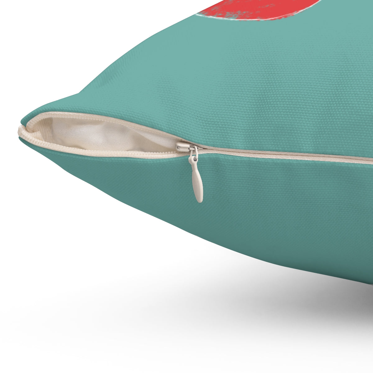 Teal Polyester Square Holiday Pillowcase - Merry Little Christmas