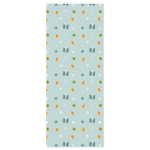 Full Bloom - Blue-Grey Holiday Wrapping Paper - Presents & Ornaments - 24x60