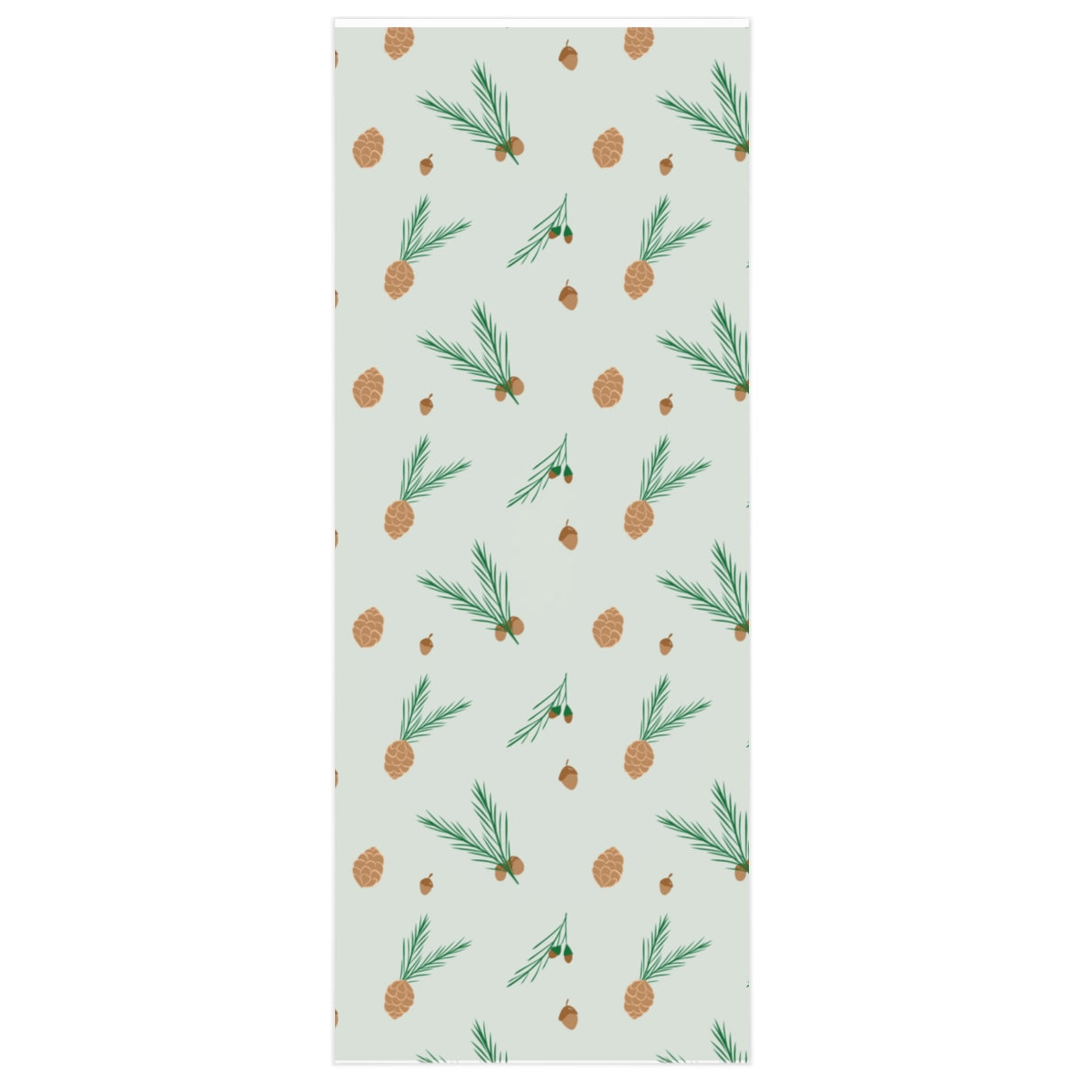 Full Bloom - Holiday Wrapping Paper - Pinecones - 24x60