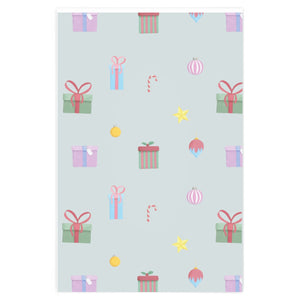 Full Bloom - Holiday Wrapping Paper - Presents - 24x36