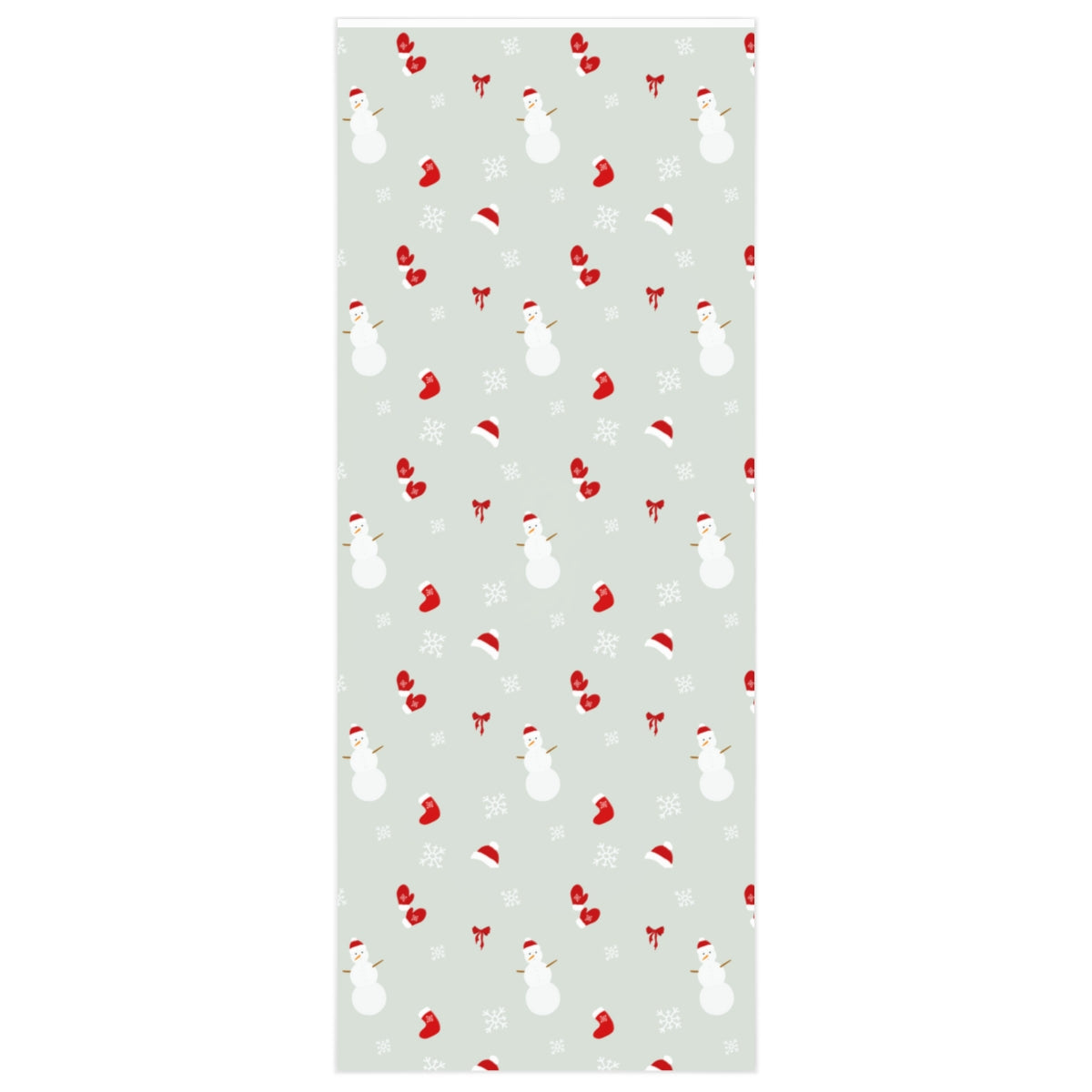 Full Bloom - Holiday Wrapping Paper - Snowman - 24x60