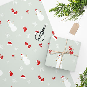Full Bloom - Holiday Wrapping Paper - Snowman - In Use