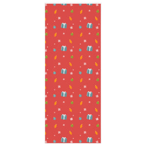 Full Bloom - Red Holiday Wrapping Paper - Presents & Ornaments - 24x60