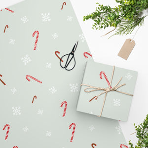 Meraki Paper - Holiday Wrapping Paper - Candy Canes - In Use