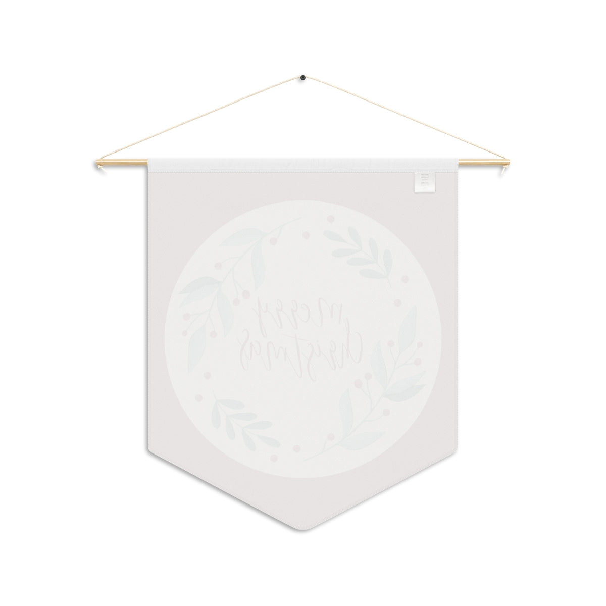 Holiday Pennant - Merry Christmas Wreath