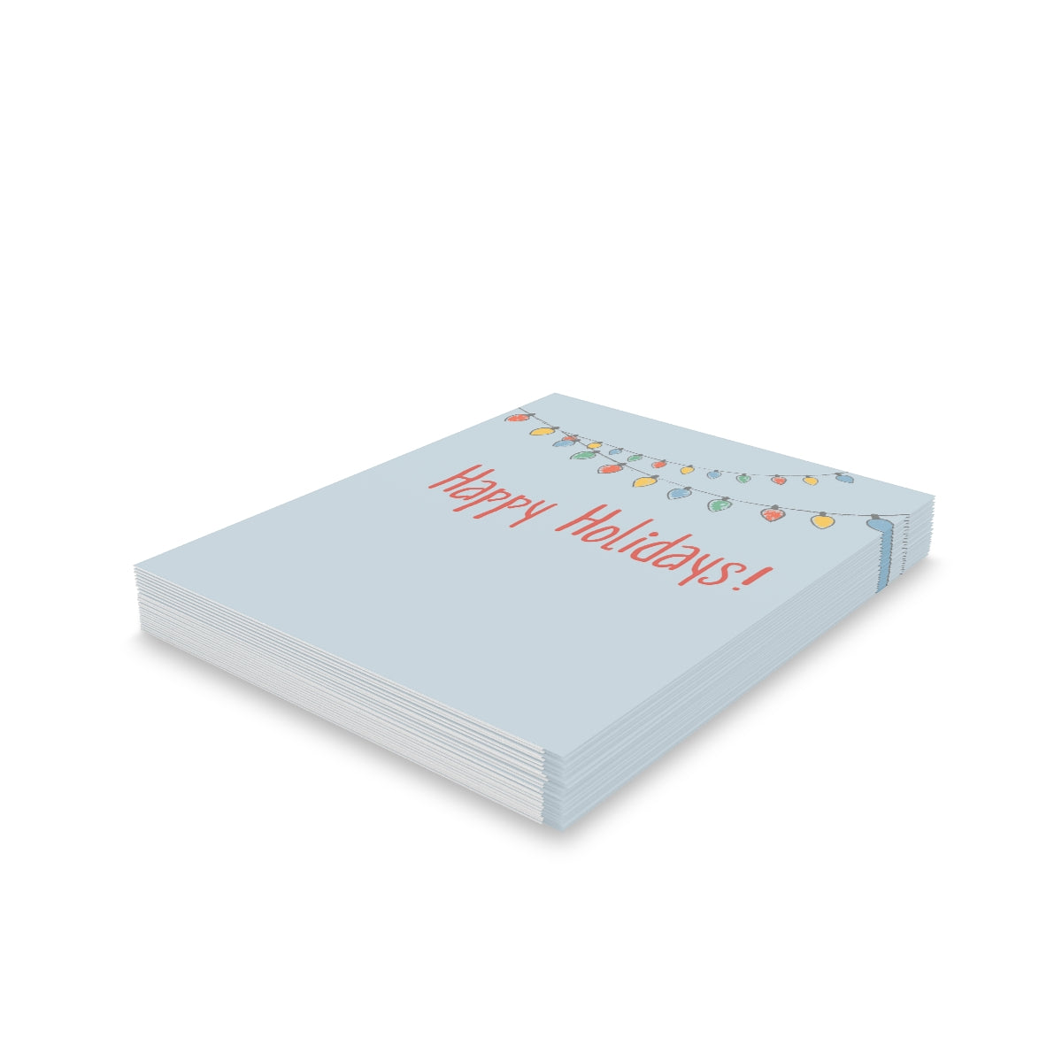 Holiday Greeting Cards - Happy Holidays Christmas Lights