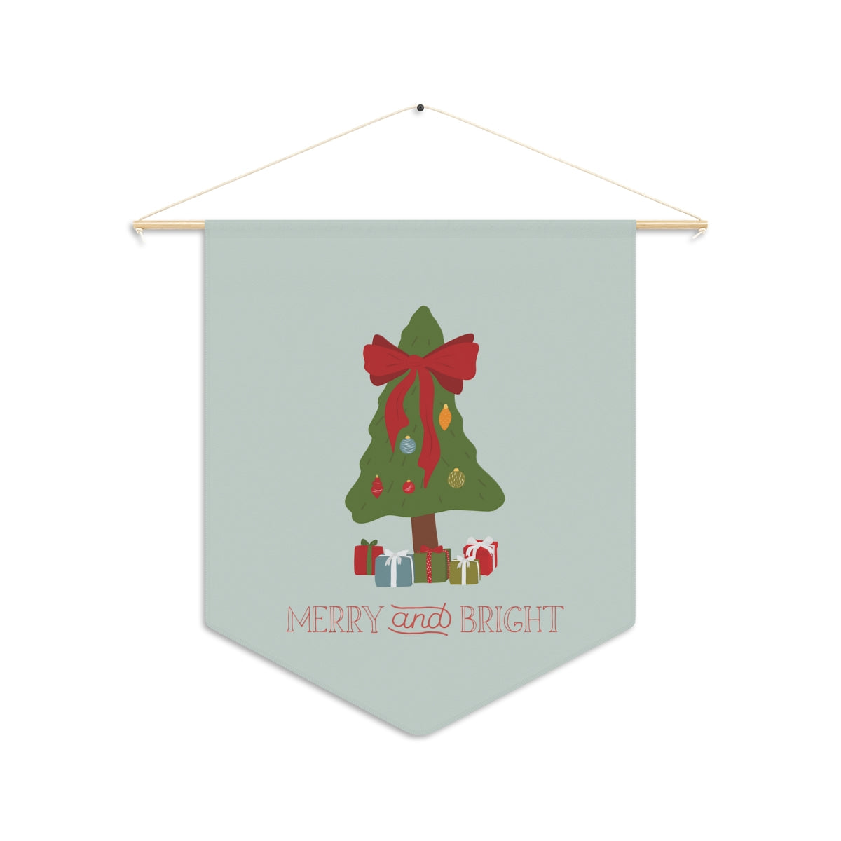 Holiday Pennant - Merry & Bright