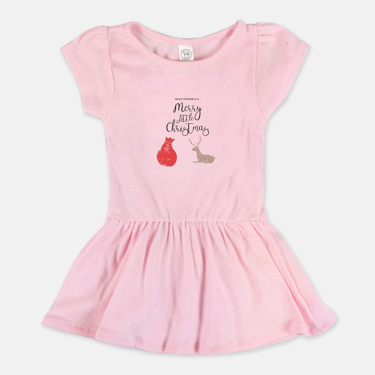 Ballerina Toddler Rib Dress - Have  a Merry Little Christmas
