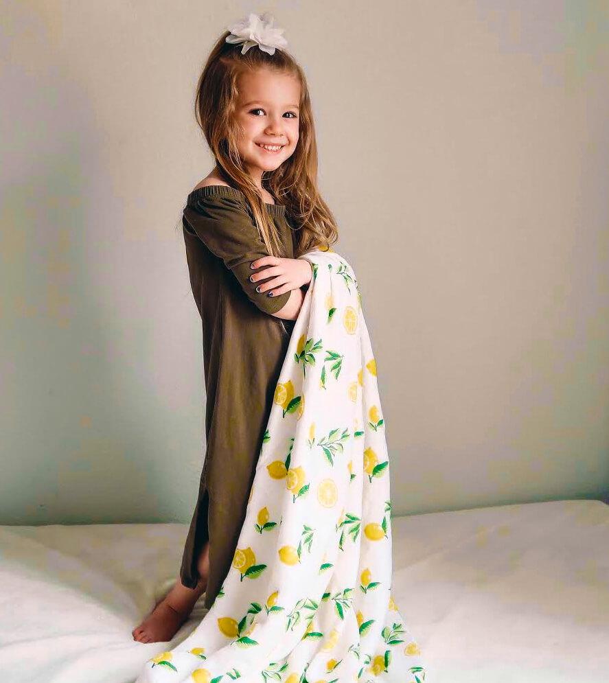 Bamboo Muslin Lemon Quilt