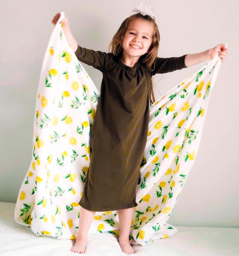 Bamboo Muslin Lemon Quilt
