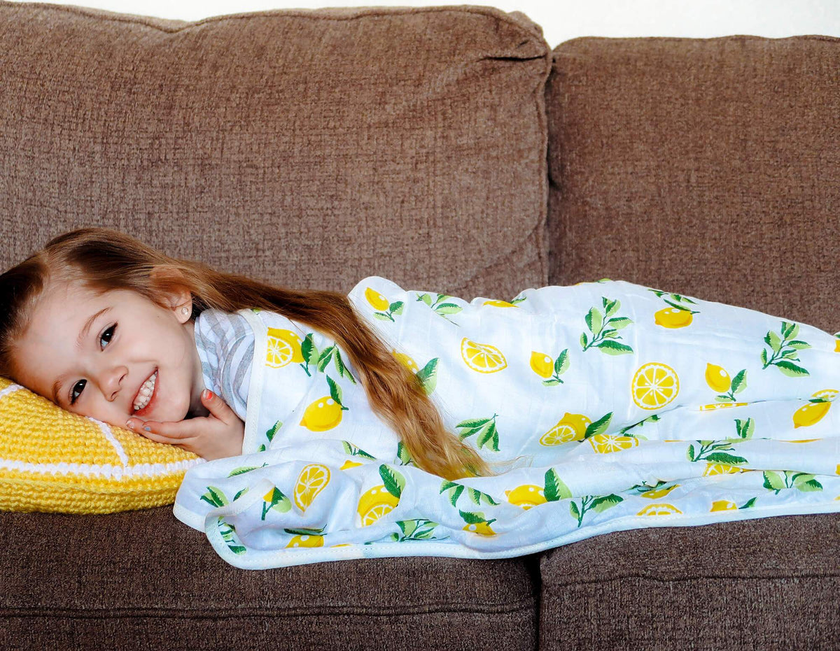 Bamboo Muslin Lemon Quilt