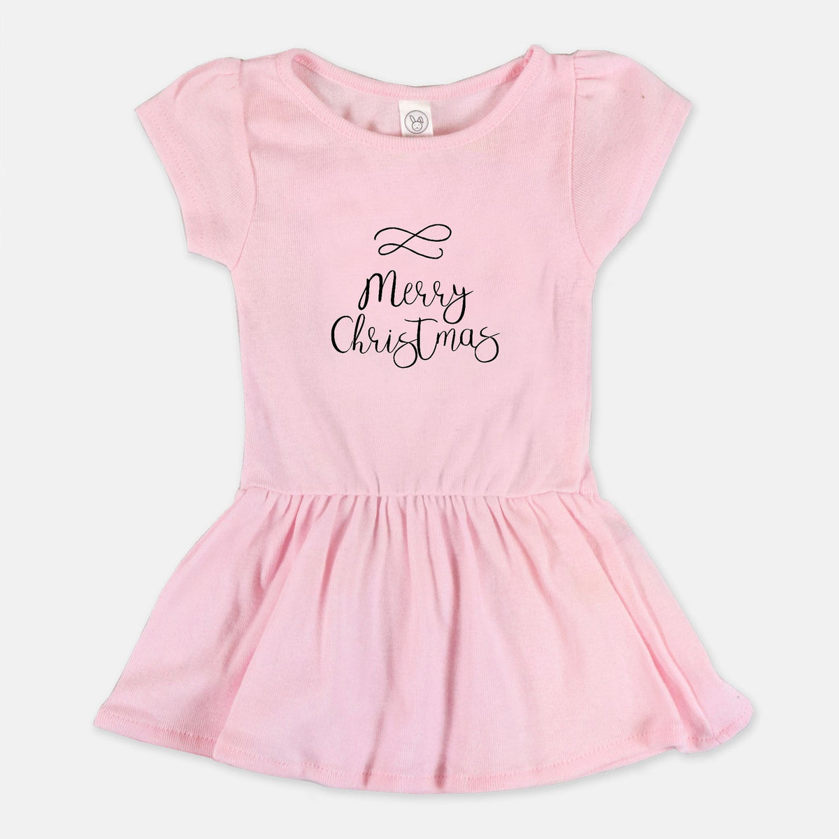 Ballerina Toddler Rib Dress - Merry Christmas