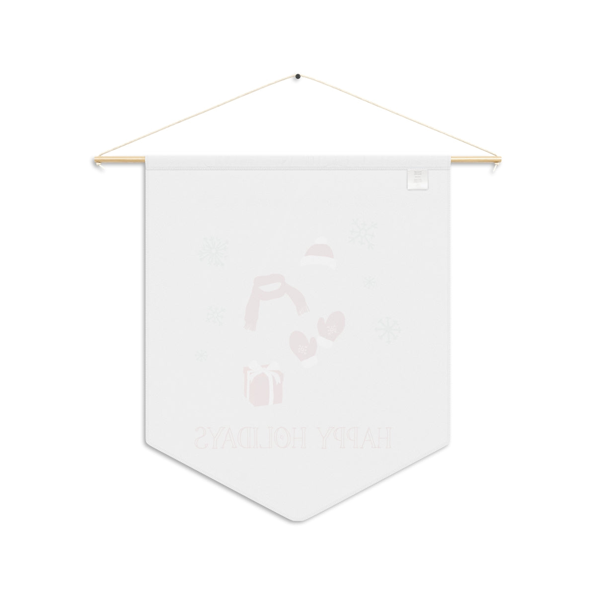 Pennant - Red Happy Holidays