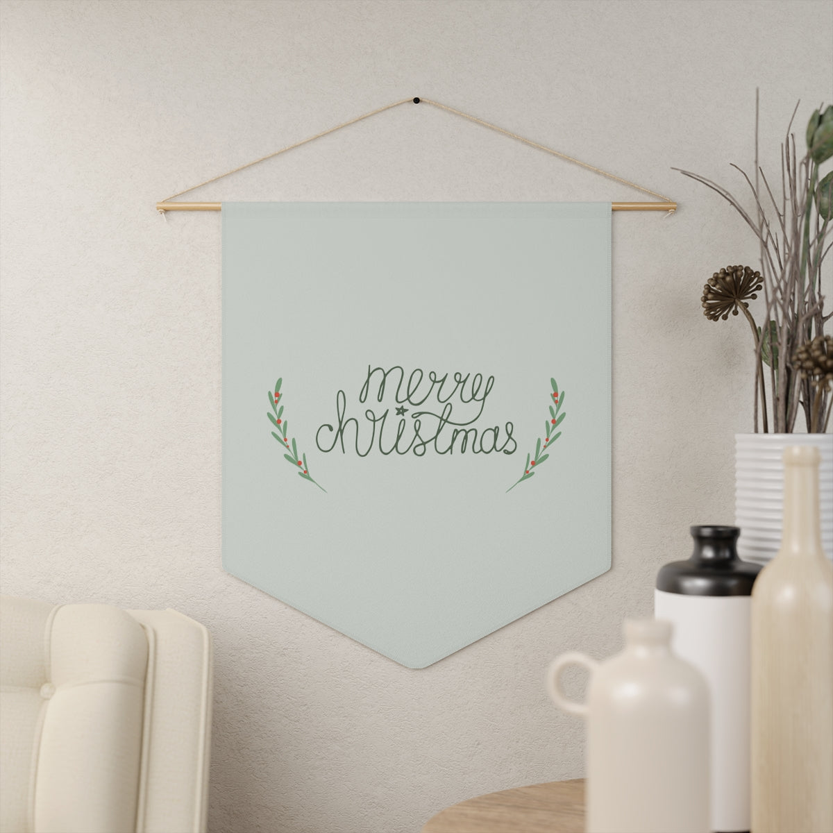 Holiday Pennant - Merry Christmas
