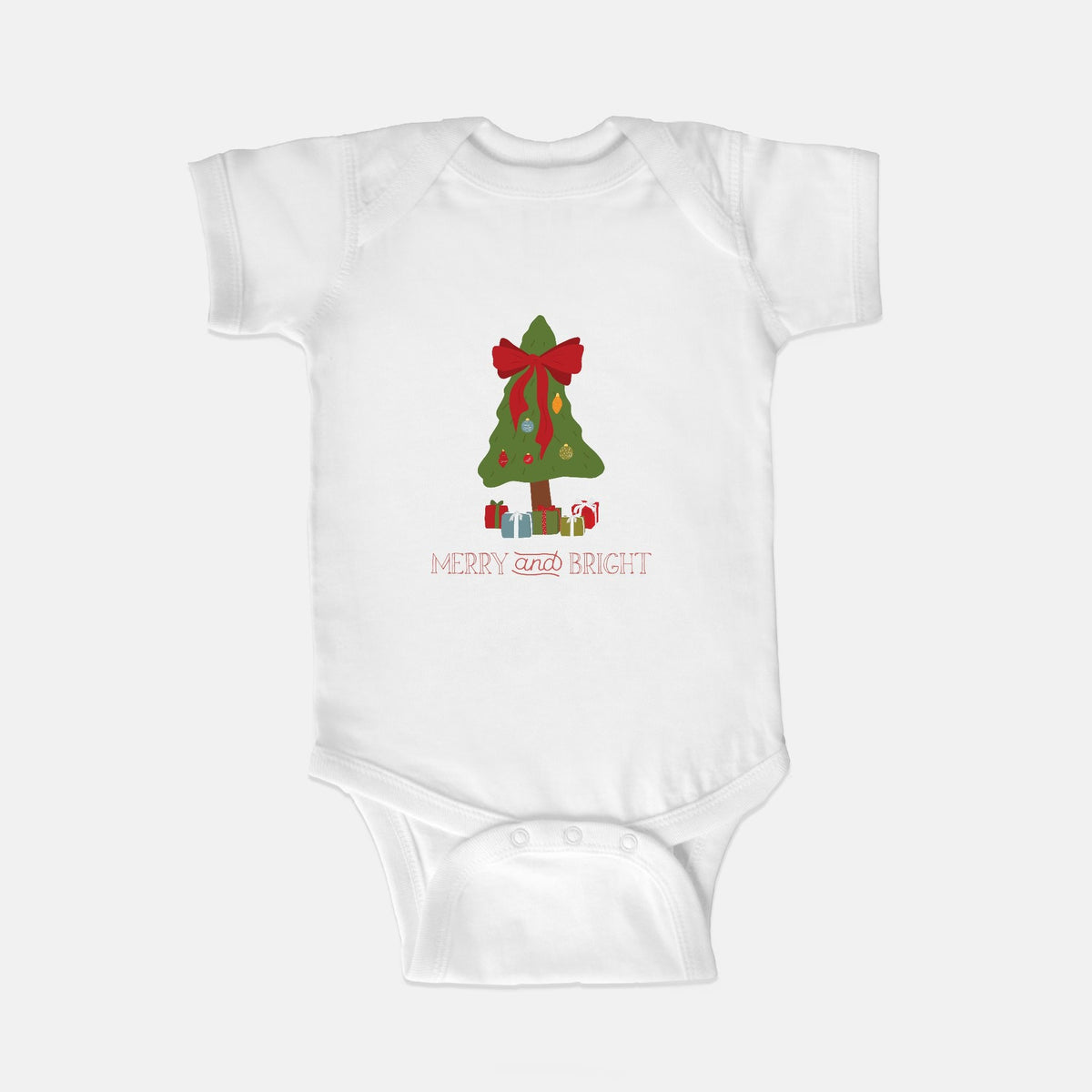 White Baby One-Piece - Merry &amp; Bright