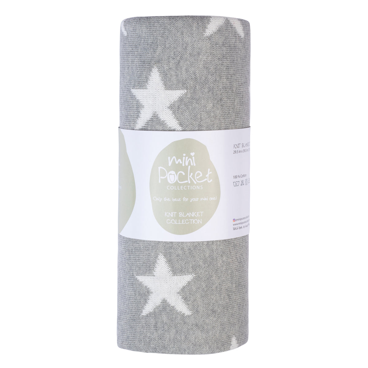 Baby Blanket - Grey &amp; White