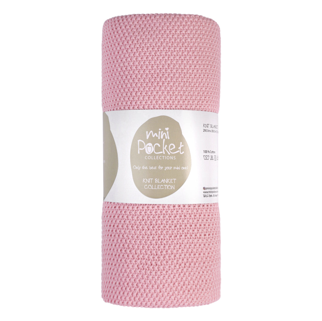 100% Cotton Knit Baby Blanket