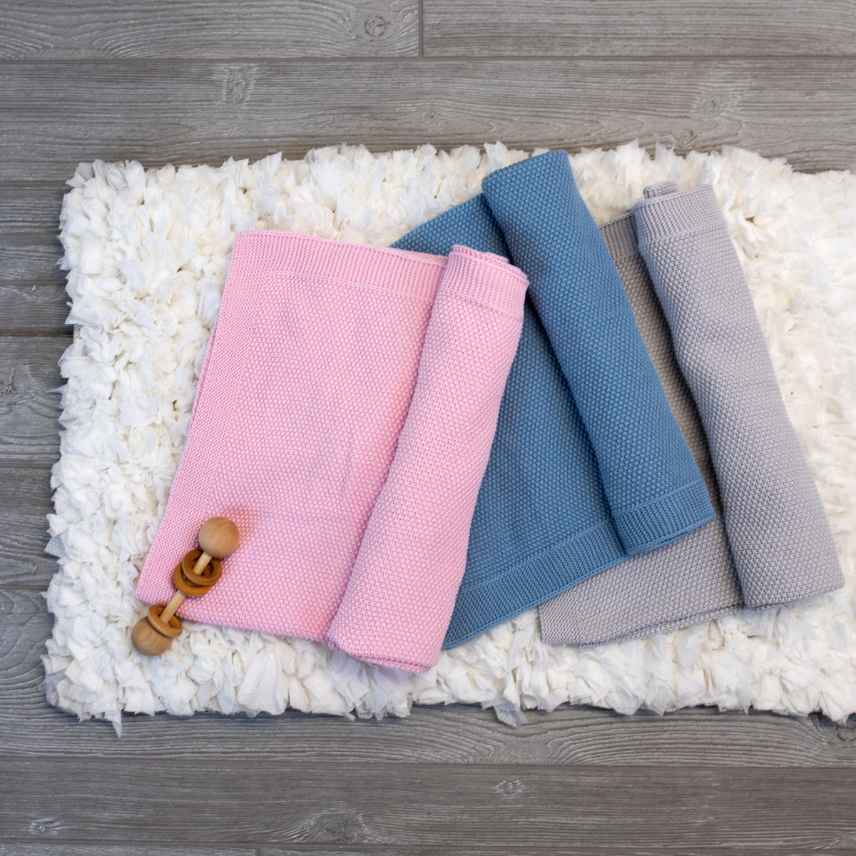 100% Cotton Knit Baby Blanket